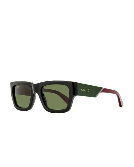 Gucci Green Square-Frame Sunglasses for men