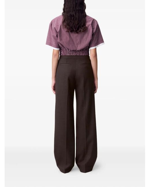 Claudie Pierlot Brown Wide-Leg Trousers