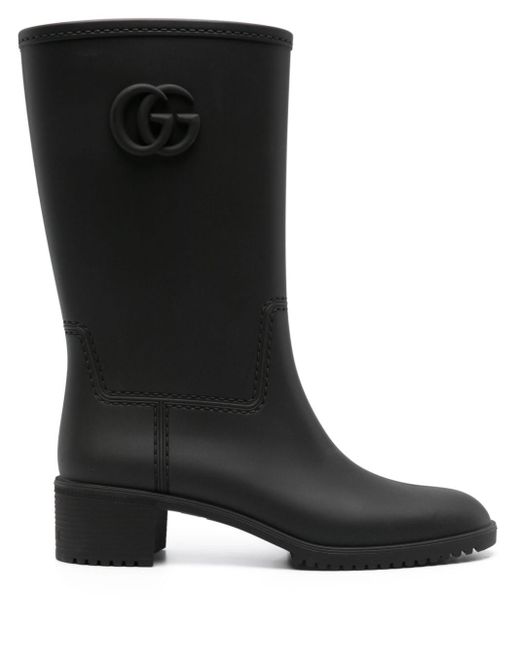 Botas slip-on con logo gg icónico Gucci de color Black
