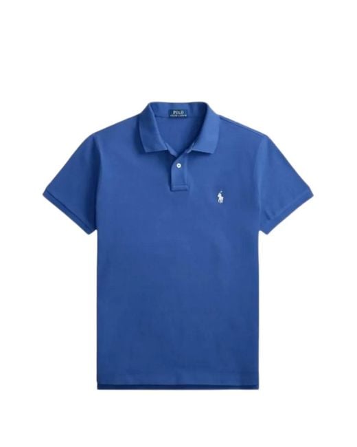 Polo Ralph Lauren Blue T-Shirts And Polos Cotton for men