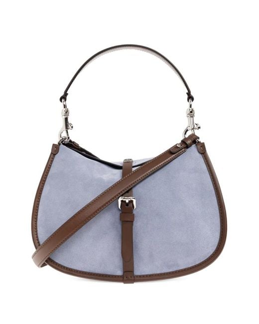 Etro Blue Buckle Strap Tote Bag