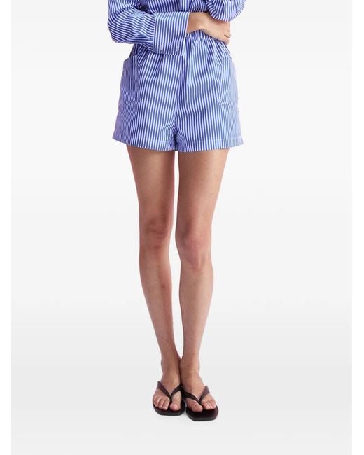 Arlo Mott Blue Laight Striped Shorts