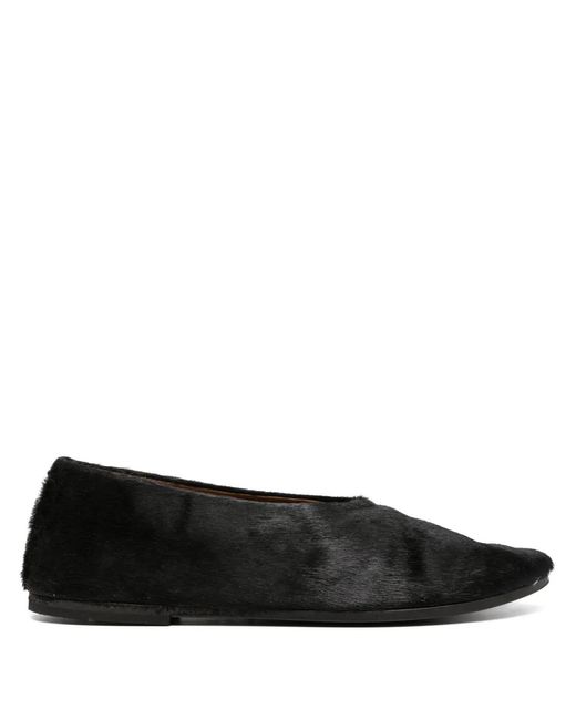Marsèll Black Coltellaccio Leather Ballet Flats