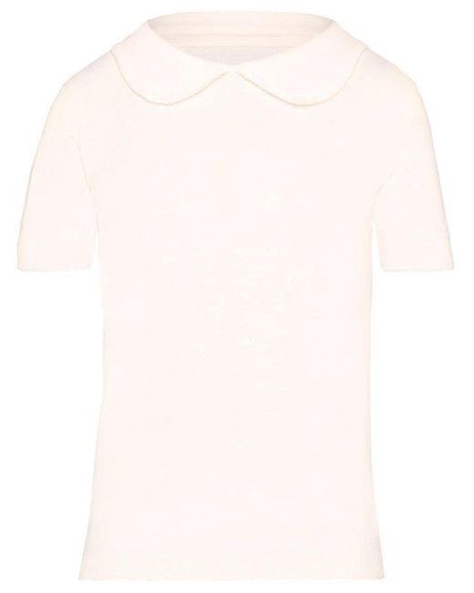 Maison Margiela Pink Wool-cashmere Blend Top
