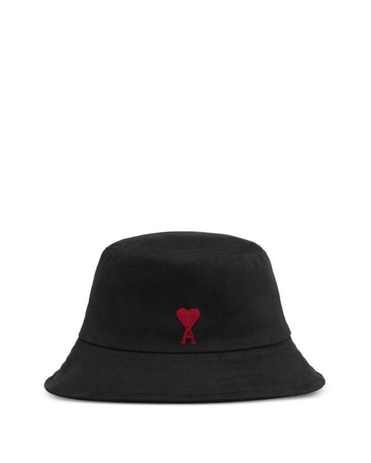 AMI Black Red Adc Bucket Hat