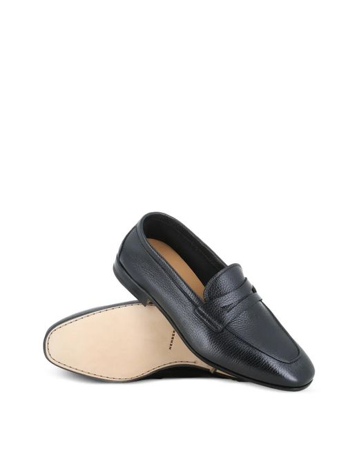 Henderson Gray Almond-Toe Loafers for men