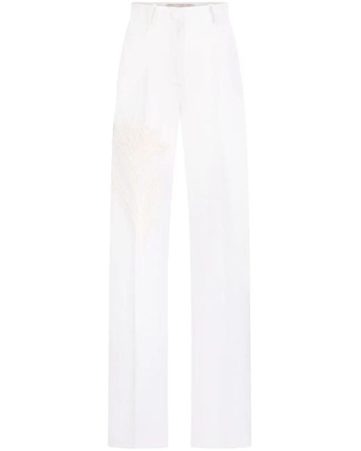 Pantaloni Trilce di Silvia Tcherassi in White