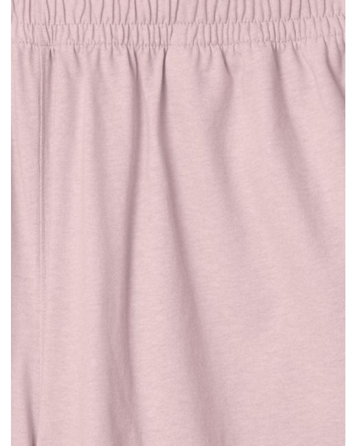 Burberry Katoenen Shorts Met Print in het Pink
