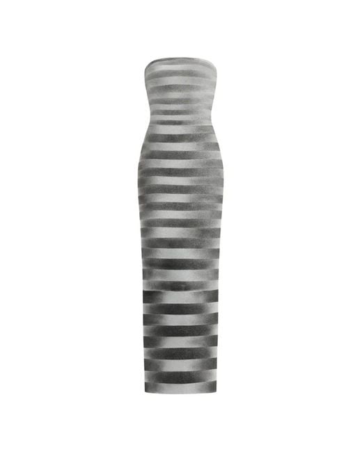 herve leger dress black and white Hervé Léger Striped Strapless in SIZE:ONESIZE 4-14 Celure Plus Size Women's back zip ensures a ModelID: 42