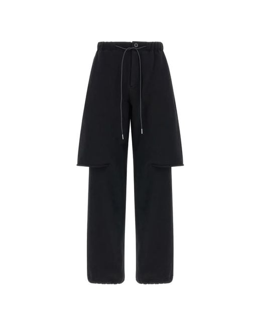 Sacai Blue Trompe L'Oeil Layered-Design Trousers