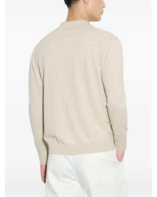 Paolo Pecora White Loose-Fit Knitted Shirt for men