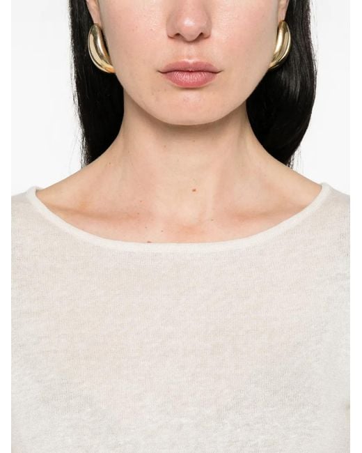 Base London White Round-Neck T-Shirt