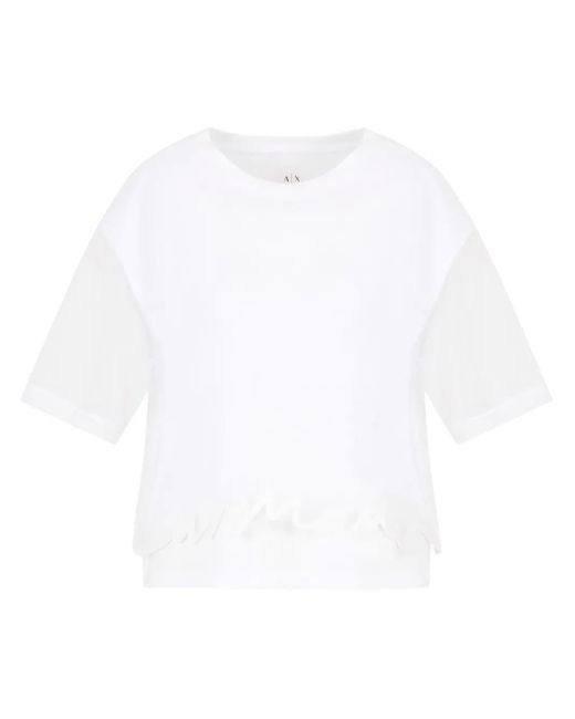 ARMANI EXCHANGE White Layered T-Shirt