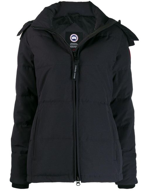 Canada Goose Blue Hooded Puffer Jacket