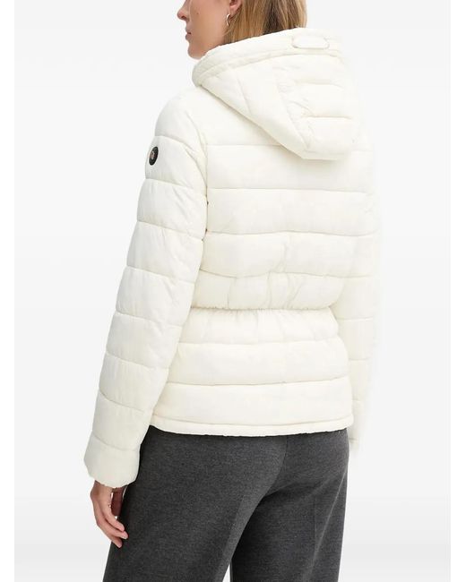 GAUDI White Hooded Padded Jacket