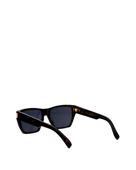 Dunhill Black Rectangle Sunglasses for men