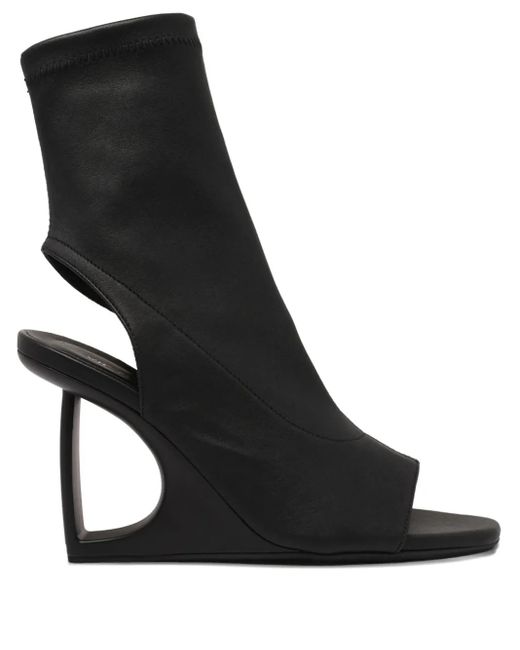 Vic Matié Black 100Mm Open-Toe Boots