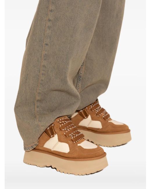 Ugg Brown Astromel Platform Lace-Up Sneakers