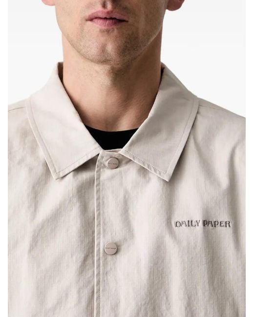 Daily Paper Natural Logo-Embroidered Coach Jacket for men