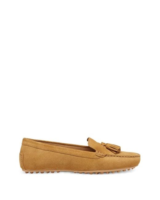 Geox White Kalistena Tassel-Detail Loafers