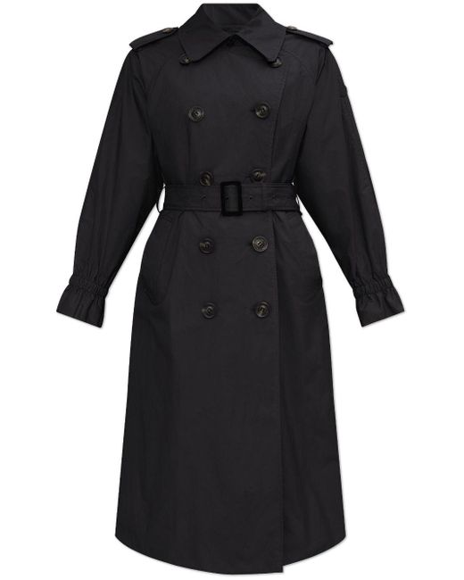 Save The Duck Black Ember Belted Trench Coat