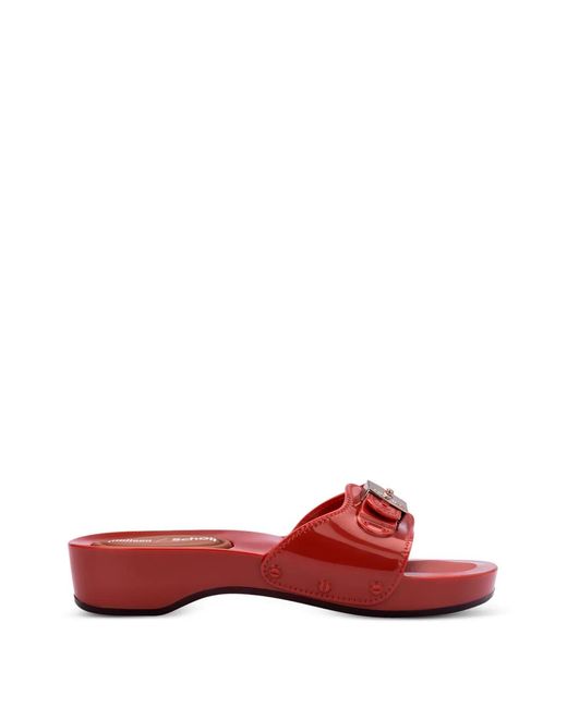 Melissa Red X Scholl Pescura-Heel Slides