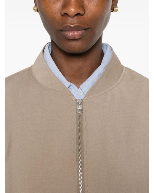 Marc O' Polo Natural Elasticated-Hem Bomber Jacket