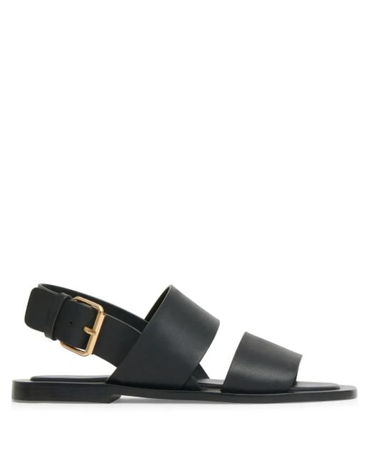 Mansur Gavriel Sandalen Met Dubbele Bandjes in het Black