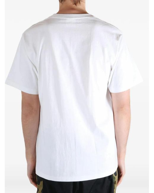 A Bathing Ape White T-Shirt Statue Of Liberty À Imprimé Graphique for men