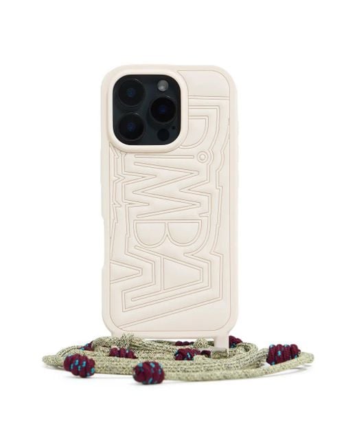 Bimba Y Lola White Logo-Embossed Iphone 15 Pro Case