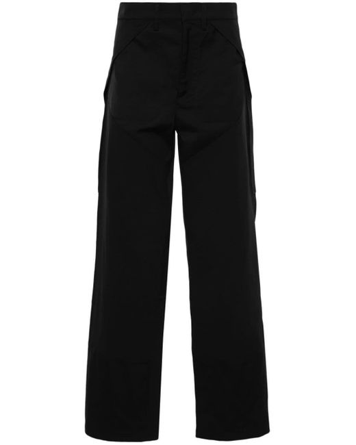 Roa Black Panelled-design Trousers for men