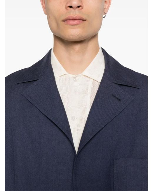 Fendi Blazer Met Enkele Rij Knopen in het Blue voor heren