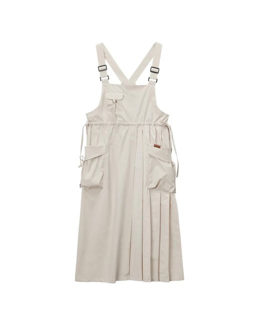 Musium Div. White Robe Plissée À Boucle