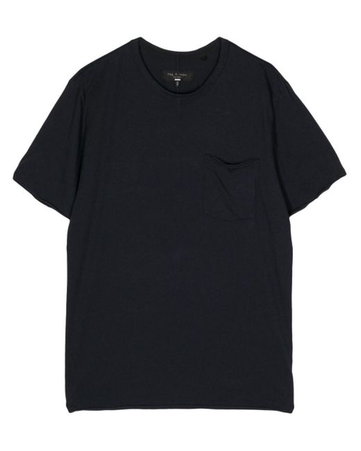 Rag & Bone Black Miles Cotton T-shirt for men