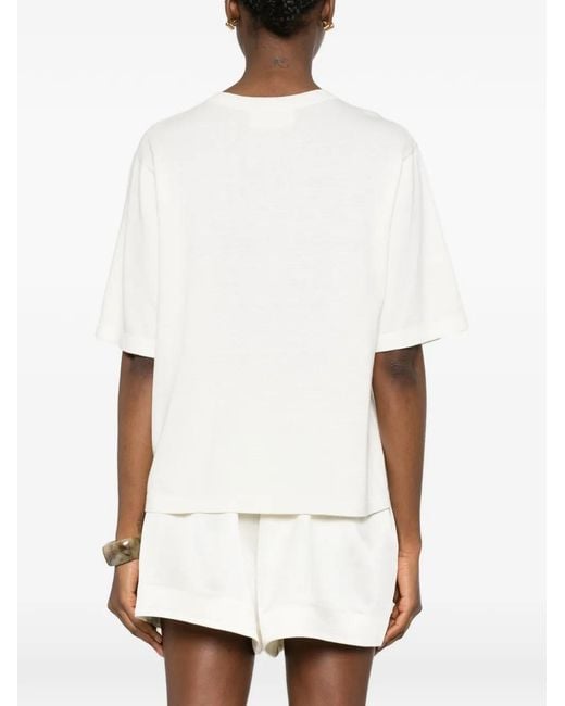 Bompard White Chemise À Coupe Oversize