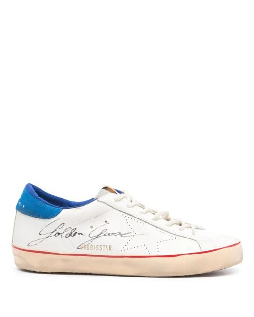 Golden Goose Deluxe Brand White Super-Star Sneakers for men