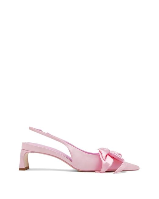 JW PEI Pink Queena Bow-Detail Pumps
