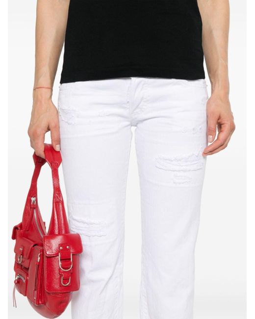 DSquared² Capri Cropped Jeans in het White