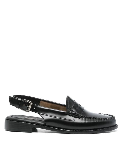 G.H.BASS Black Weejuns Slingback Loafers