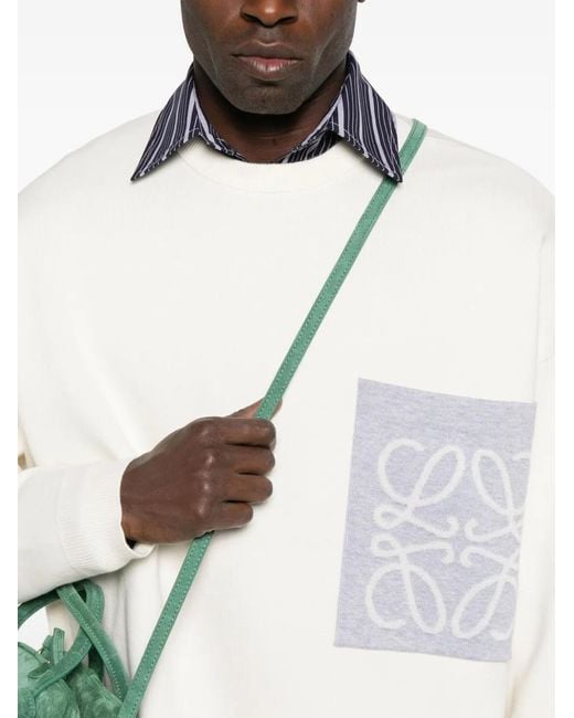 Chemise À Patch Logo Loewe pour homme en coloris White