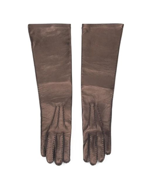 Guanti di Alberta Ferretti in Brown