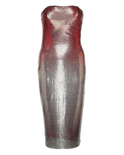 Rabanne Purple Naomi Chainmail Ombre Dress