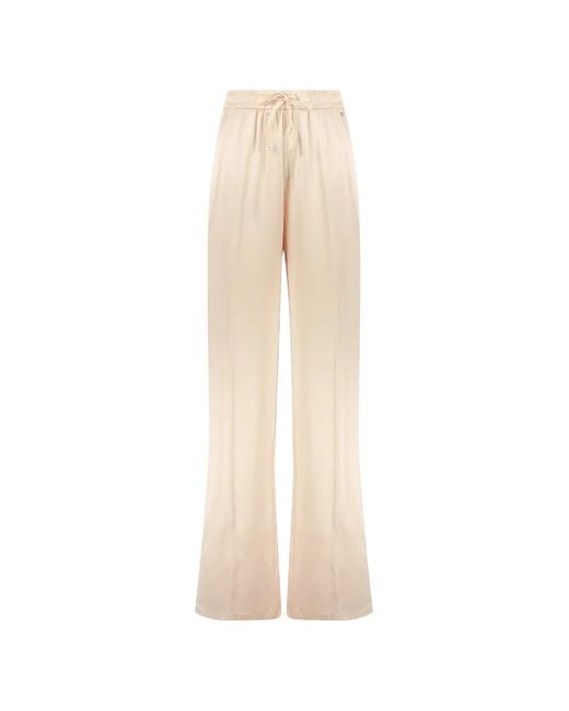 Herno Natural Drawstring-Waist Flared Trousers