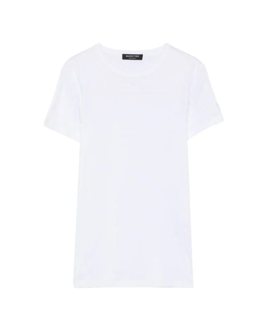 Margittes White Crew-Neck T-Shirt