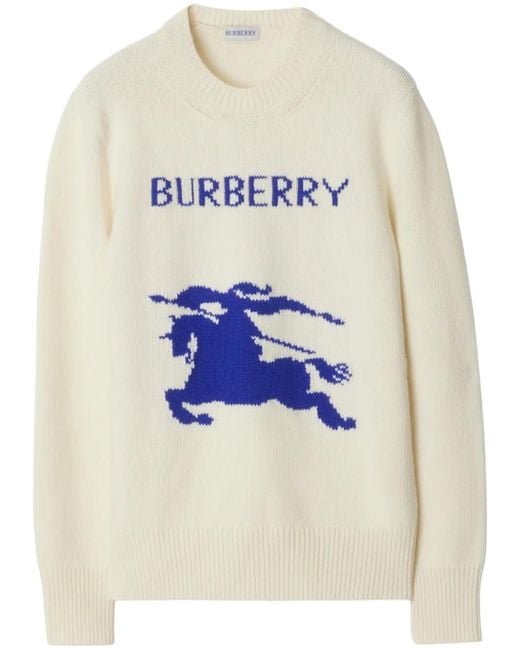 Burberry Blue Knight Wool Cashmere Sweater