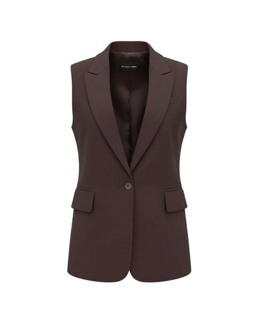 Ralph Lauren Brown Single-Breasted Peak-Lapels Waistcoat