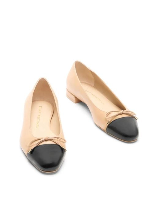 Ballerine Con Fiocco di Stuart Weitzman in Natural