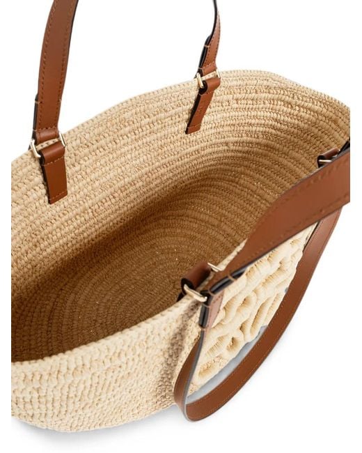 Loewe Natural Eclipse Raffia Tote Bag