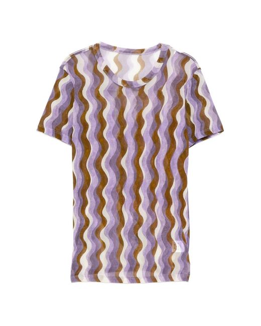 JNBY White Print Mesh T-Shirt