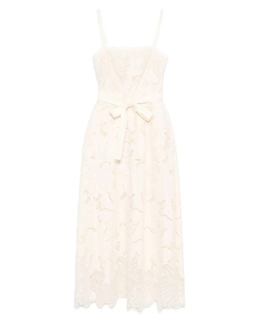 Elie Saab エンブロイダリー ロングドレス White